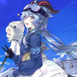 This is a pixiv picture whose title is 氷雪を巡る音.