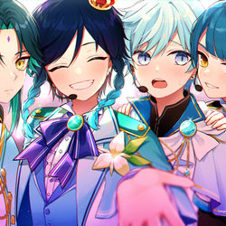 This is a pixiv picture whose title is アイドルパロ.