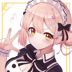 This is a pixiv picture whose title is メイドちぇる.