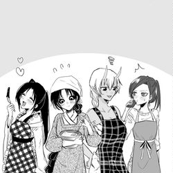 This is a pixiv picture whose title is 妖怪雨女による神隠し【バレンタイン番外イラスト】.