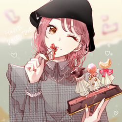 This is a pixiv picture whose title is ˚*.ಇ🍫HAPPY VALENTINE🍫ಇ.*˚.