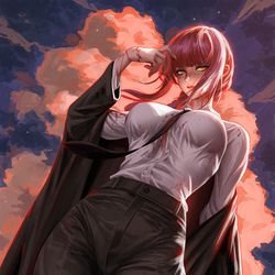 This is a pixiv picture whose title is Makima.
