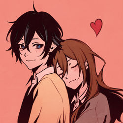 This is a pixiv picture whose title is horimiya.