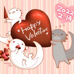 This is a pixiv picture whose title is ∋(・Ａ・)∈バレンタインデー.