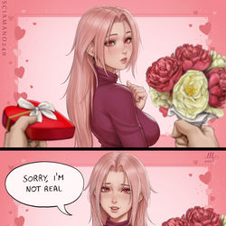 This is a pixiv picture whose title is Chloe Valentine's Day - OC.