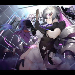 This is a pixiv picture whose title is 夜为霓裳.