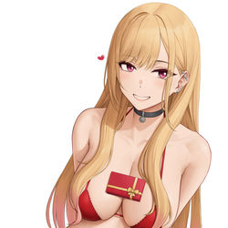 This is a pixiv picture whose title is [着せ恋]喜多川海夢 / Marin(Bikini vers.).