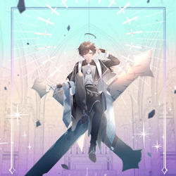 This is a pixiv picture whose title is 神っぽいな／そらる.