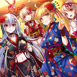 This is a pixiv picture whose title is 『フィギュアストーリー』 正月キービジュアル.