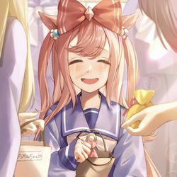 This is a pixiv picture whose title is バレンタインアグネスデジ夕ﾉﾚ.