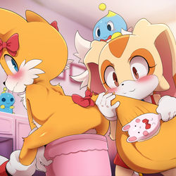 This is a pixiv picture whose title is 女の子にされるテイルス.