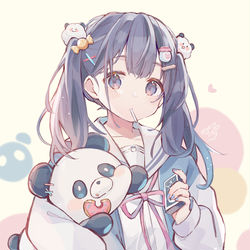 This is a pixiv picture whose title is 不良少女🐼.
