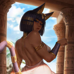 This is a pixiv picture whose title is Ankha.