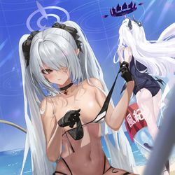 This is a pixiv picture whose title is 風紀委員会ver.水着♥.