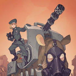 This is a pixiv picture whose title is Kampfschwein.