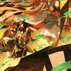 This is a pixiv picture whose title is 招魂.