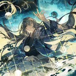 This is a pixiv picture whose title is 布石.