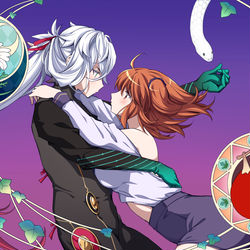 This is a pixiv picture whose title is ピオぐだ♀で神無月の巫女EDパロ.
