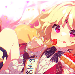 This is a pixiv picture whose title is 本日の主役！.