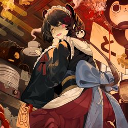 This is a pixiv picture whose title is ☕.