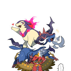 This is a pixiv picture whose title is ヒスイ御三家‼.