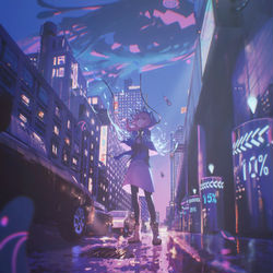This is a pixiv picture whose title is 不可解.