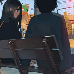 This is a pixiv picture whose title is 一生ここに居れる.