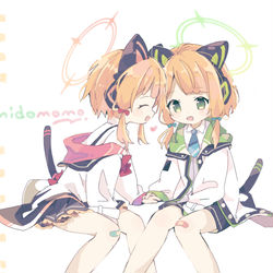 This is a pixiv picture whose title is ミドモモ.