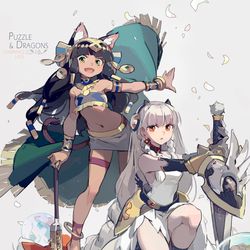 This is a pixiv picture whose title is パズドラ 10TH.