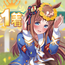 This is a pixiv picture whose title is グラスワンダー誕生日.