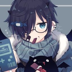 This is a pixiv picture whose title is もぐもぐ.