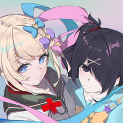 This is a pixiv picture whose title is †升天†.