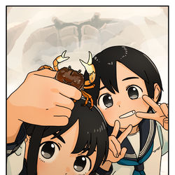 This is a pixiv picture whose title is かにかに.