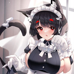 This is a pixiv picture whose title is メイド山城.