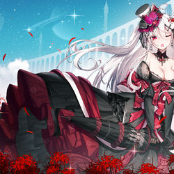This is a pixiv picture whose title is 澪 伞.