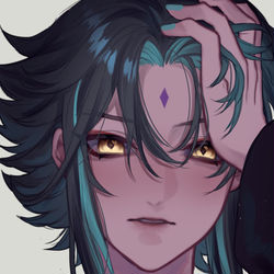 This is a pixiv picture whose title is 👹 xiao.