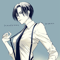 This is a pixiv picture whose title is ネクタイ+サスペンダー.