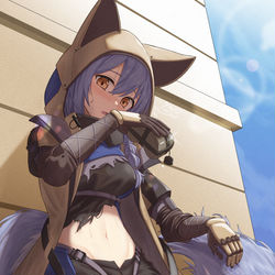 This is a pixiv picture whose title is 暑い….