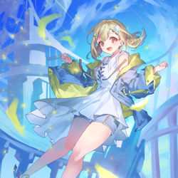 This is a pixiv picture whose title is Flyer!.