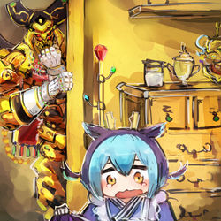 This is a pixiv picture whose title is エルドリッチ×ラドリー.