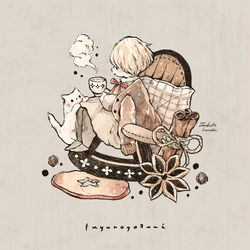 This is a pixiv picture whose title is 冬のよるに.