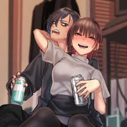 This is a pixiv picture whose title is 酒じゃ酒じゃ酒じゃ.