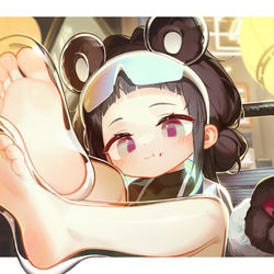 This is a pixiv picture whose title is 冰墩墩.