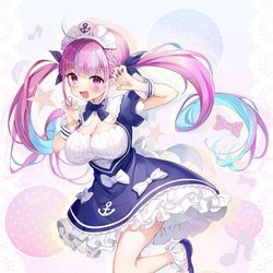 This is a pixiv picture whose title is 湊あくあ.