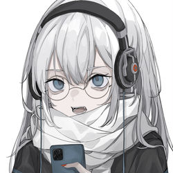 This is a pixiv picture whose title is 🎧.