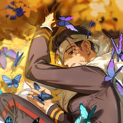This is a pixiv picture whose title is 是你蝶.