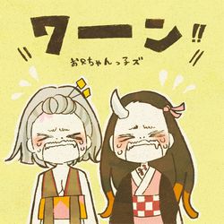 This is a pixiv picture whose title is 鬼滅の刃遊郭編　毎話イラスト７～最終話.