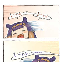 This is a pixiv picture whose title is I also like Ina's old greeting.