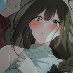 This is a pixiv picture whose title is Pに押し倒されてびっくりするけど.