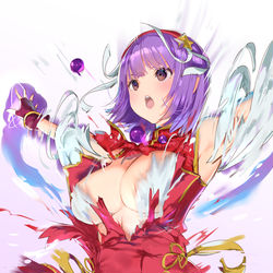 This is a pixiv picture whose title is KOF15アテナ　MAXサイコボール.